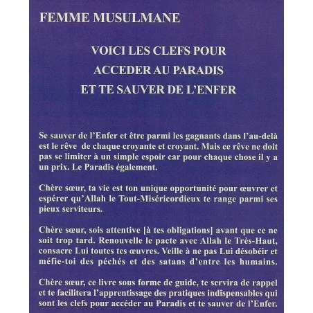 Femme musulmane : voici les clés pour accéder au paradis et te sauver de l’enfer Ali Ahmad Abdalâl