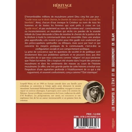 Les principes de l'Etat et du gouvernement en islam- Muhammad Assad - Edition Héritage