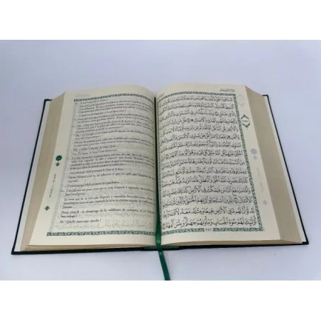 Le CORAN - Essai de traduction du Coran - Bilingue - 2 couleurs - Vert bouteille ( couverture luxe et dorure sur tranche)