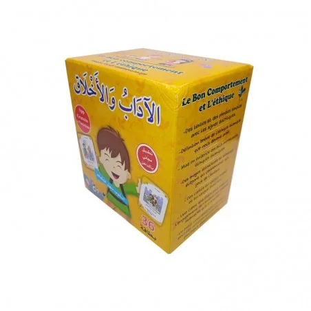 Le bon comportement et l'éthique : Jeu de 36 Cartes (Français- Arabe)