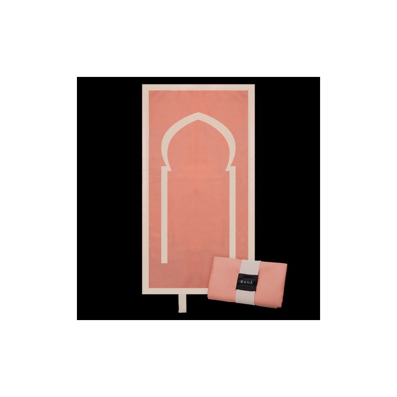Tapis de prière de poche premium - Rose Rouge (Terracotta)