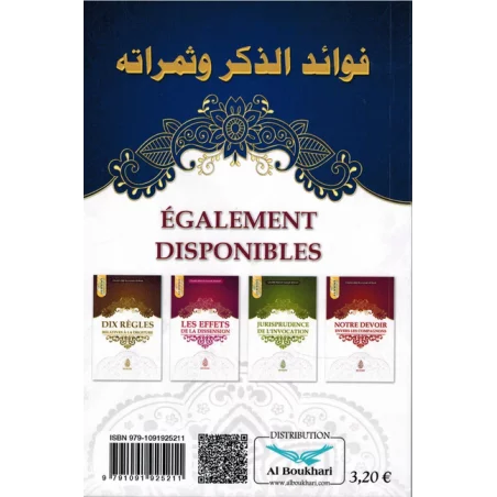 Bienfaits et fruits de l'évocation, de Cheikh Abd-Ar-Razzak Al Badr (Format de poche)