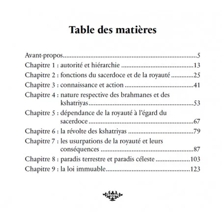 Autorité Spirituelle et Pouvoir Temporel-René Guenon- Héritage Editoins