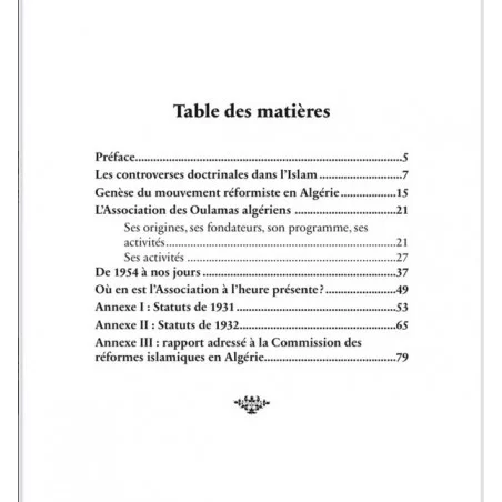 L'Association des Oulamas d'Algérie - Commandant Jacques Carret - Héritage éditions