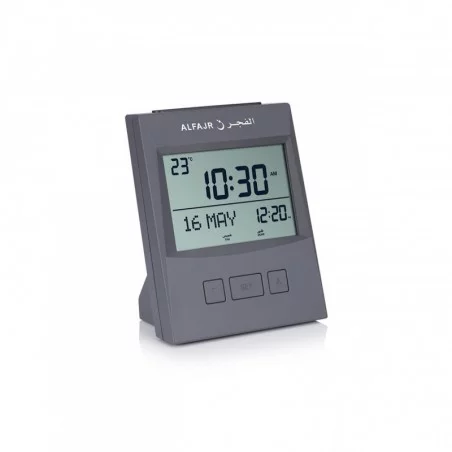 Horloge AlFajr table avec appel à la prière (azan) - Noir AlFajr CS13