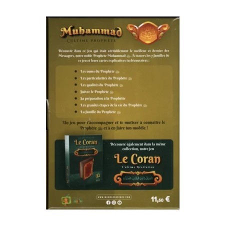 Jeu des 7 familles : Muhammad l'ultime Prophète - jeu éducatif islamique (Dès 8 ans)